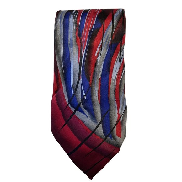 Men's Necktie J Garcia Tie More Arches Collection 17 100% Silk - Picture 1 of 4